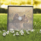 To My Granddaughter | This Old Lioness | Love Knot Necklace