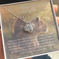 To My Granddaughter | This Old Lioness | Love Knot Necklace