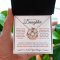 To My Lovely Daughter | Feel My Love | Love Knot Necklace