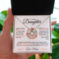 To My Lovely Daughter | Love and Light (Love Mom) | Love Knot Necklace