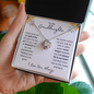 To My Granddaughter | I Am Honored | Love Knot Necklace