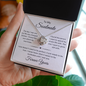 To My Soulmate | The Day I Met You My Life Changed | Love Knot Necklace