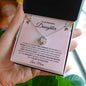 To My Beautiful Daughter | I Closed My Eyes | Love Knot Necklace
