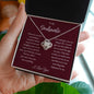 To My Soulmate | Remember Whose Queen You Are | Love Knot Necklace