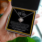 To My Wife | Loving You is What I Live For | Love Knot Necklace