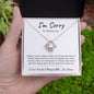I'm Sorry For Hurting You | I Made a Big Mistake | Love knot Necklace