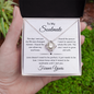 To My Soulmate | The Day I Met You My Life Changed | Love Knot Necklace