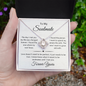 To My Soulmate | The Day I Met You My Life Changed | Love Knot Necklace