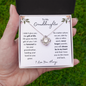 To My Granddaughter | I Didn't Give You The Gift of Life | Love Knot Necklace