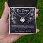 (Almost Sold Out!) I'm Sorry for Hurting You | Black | Love Knot Necklace
