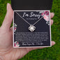 I'm Sorry For Hurting You| Turn Back the Clock | Love Knot Necklace