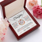 To My Lovely Daughter | Love and Light (Love Mom) | Love Knot Necklace