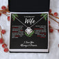 To My Beautiful Wife | Missing Piece | Love Knot Necklace