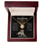 To My Daughter | Lion Daughter with Crown | Love Knot Necklace
