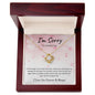 I'm Sorry | Never Want to Hurt You (Pink) | Love Knot Necklace