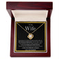To My Wife | Loving You is What I Live For | Love Knot Necklace