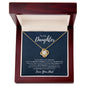 To My Daughter | Never Forget | Love Knot Necklace