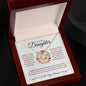 To My Lovely Daughter | Feel My Love | Love Knot Necklace