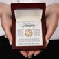 To My Lovely Daughter | Feel My Love | Love Knot Necklace