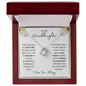 To My Granddaughter | I Am Honored | Love Knot Necklace