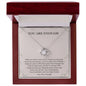 Best Friend | You Are Enough | Love Knot Necklace