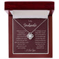 To My Soulmate | Remember Whose Queen You Are | Love Knot Necklace
