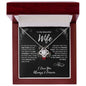 To My Beautiful Wife | You Complete Me | Love Knot Necklace