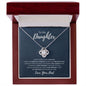 To My Daughter | Never Forget | Love Knot Necklace