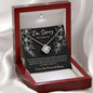 (Almost Sold Out!) I'm Sorry for Hurting You | Black | Love Knot Necklace