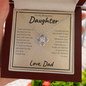 To My Beautiful Daughter | If I Had To Choose | Love Knot Necklace