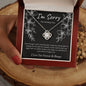(Almost Sold Out!) I'm Sorry for Hurting You | Black | Love Knot Necklace