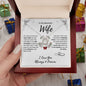 To My Beautiful Wife | The Day I Met You | Love Knot Necklace
