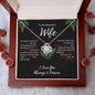 To My Beautiful Wife | Missing Piece | Love Knot Necklace