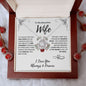 To My Beautiful Wife | The Day I Met You | Love Knot Necklace