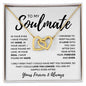 To My Soulmate | In Your Eyes | Interlinking Hearts Necklace