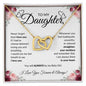 To My Daughter | Baby Girl | Interlocking Hearts Necklace