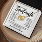 To My Soulmate | In Your Eyes | Interlinking Hearts Necklace