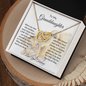 To My Granddaughter | This Old Lioness | Interlocking Hearts Necklace