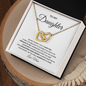 To My Daughter | Never Forget | Interlocking Hearts Necklace