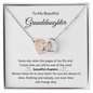 To My Beautiful Granddaughter | When The Pages of My Life End | Interlocking Hearts Necklace