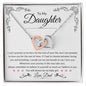 To My Daughter | If I Had To Choose (Love Dad) | Interlocking Hearts Necklace