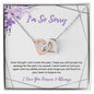 I'm So Sorry | Never Want to Hurt You | Interlinking Hearts Necklace