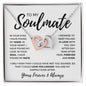 To My Soulmate | In Your Eyes | Interlinking Hearts Necklace