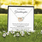 To My Beautiful Granddaughter | When The Pages of My Life End | Interlocking Hearts Necklace