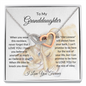 To My Granddaughter | This Old Lioness | Interlocking Hearts Necklace