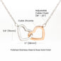 To My Ride or Die | Forever Bestie | Interlocking Hearts Necklace