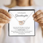 To My Beautiful Granddaughter | When The Pages of My Life End | Interlocking Hearts Necklace