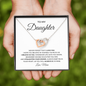 To My Daughter | Never Forget | Interlocking Hearts Necklace