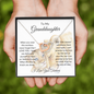 To My Granddaughter | This Old Lioness | Interlocking Hearts Necklace