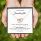 To My Beautiful Granddaughter | When The Pages of My Life End | Interlocking Hearts Necklace
